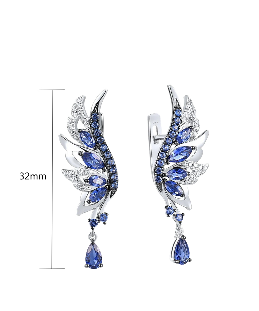 Sidabriniai auskarai su cirkoniais - Sidabriniai auskarai - Goldinga