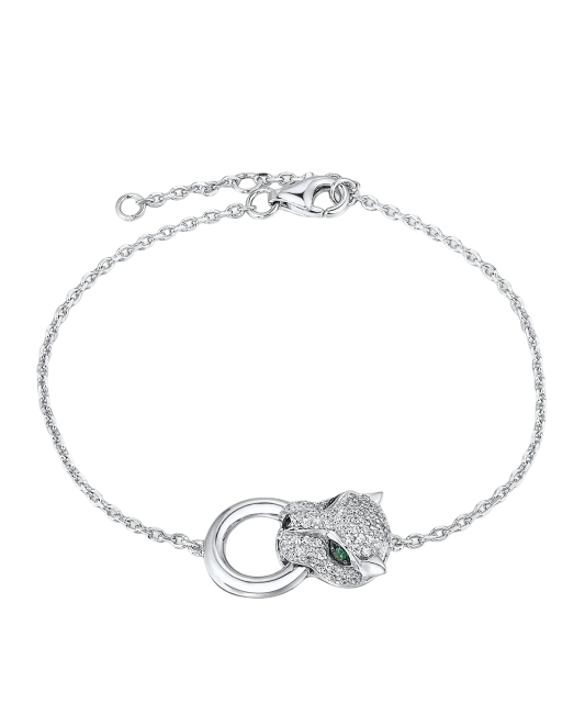 Sidabrinė apyrankė su cirkoniais ir špineliais  - Goldinga