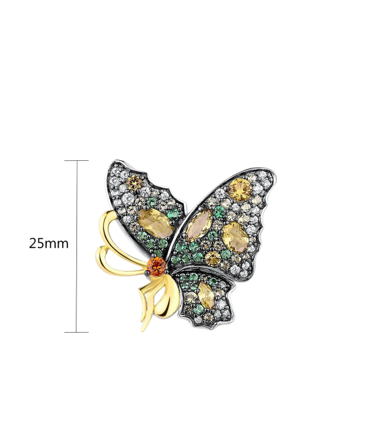 Sidabrinis pakabukas su cirkoniais ir špineliais - Sidabriniai pakabukai - Goldinga