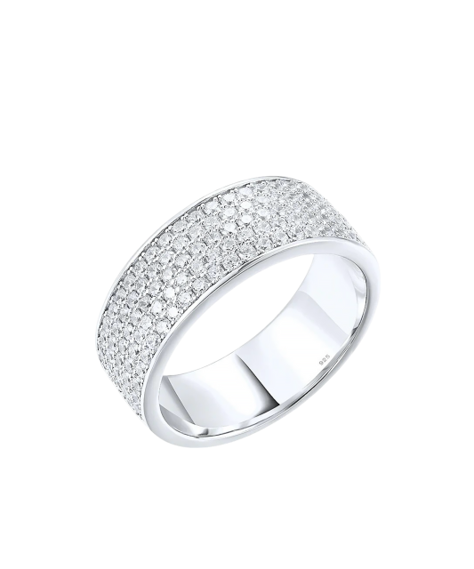 Sidabrinis žiedas su cirkoniais  - Goldinga