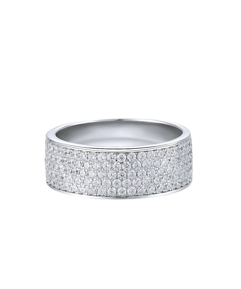 Sidabrinis žiedas su cirkoniais  - Goldinga