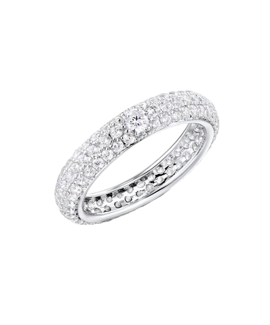 Sidabrinis žiedas su cirkoniais  - Goldinga