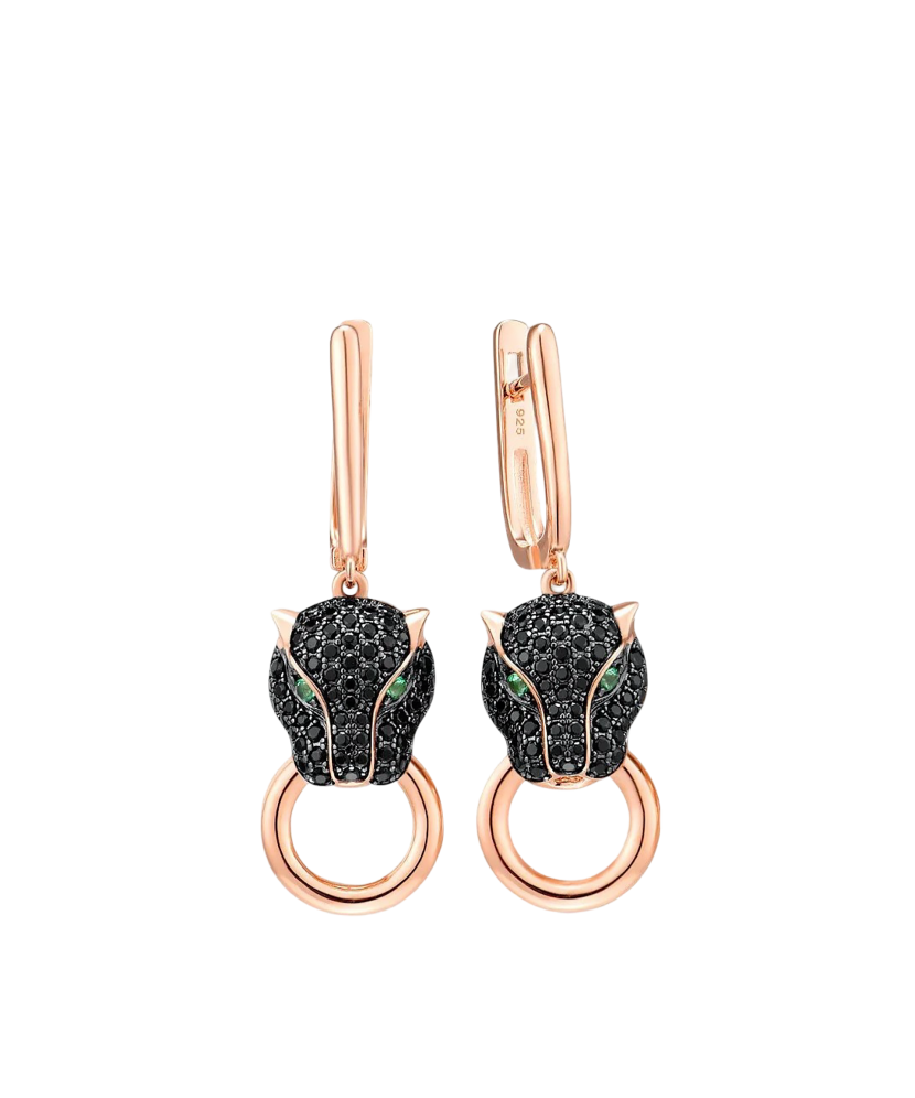 Sidabriniai paauksuoti auskarai su špineliais  - Goldinga