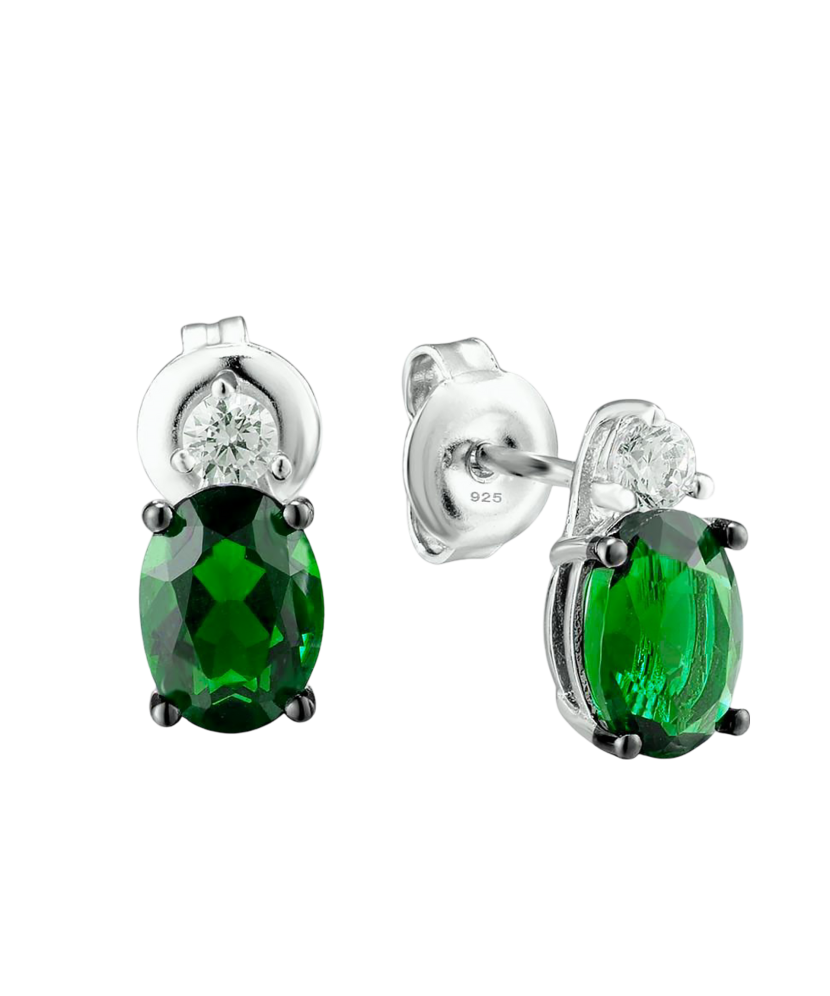 Sidabriniai auskarai su cirkoniais  - Goldinga