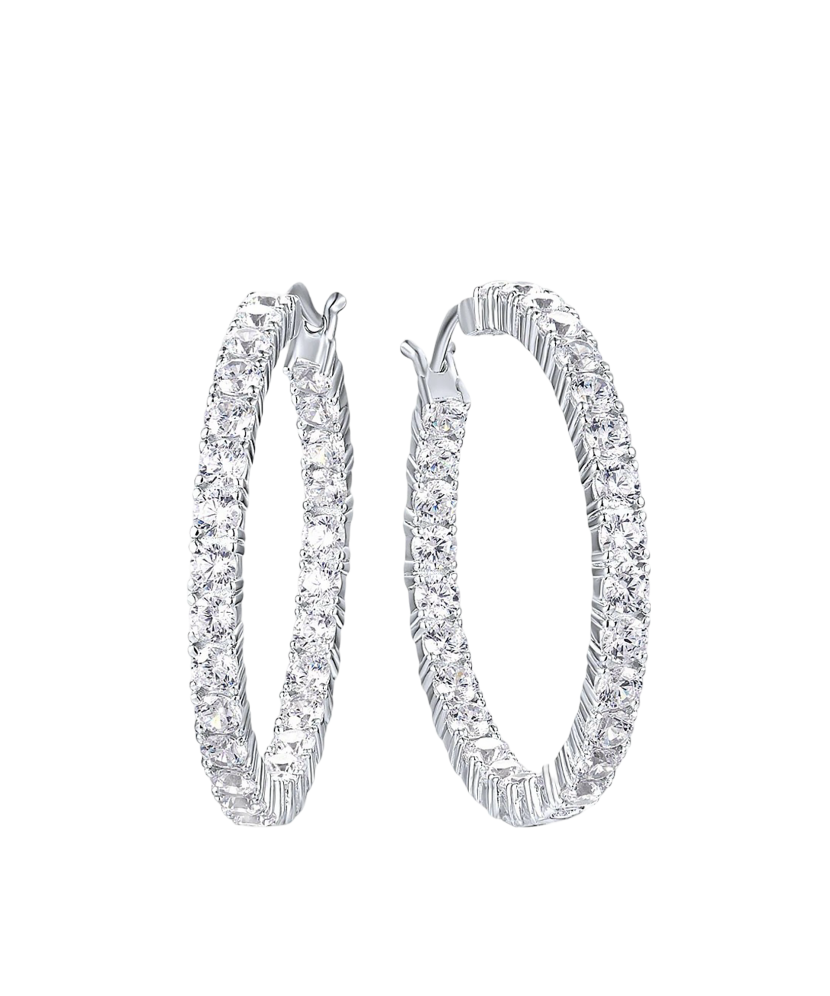 Sidabriniai auskarai su cirkoniais  - Goldinga