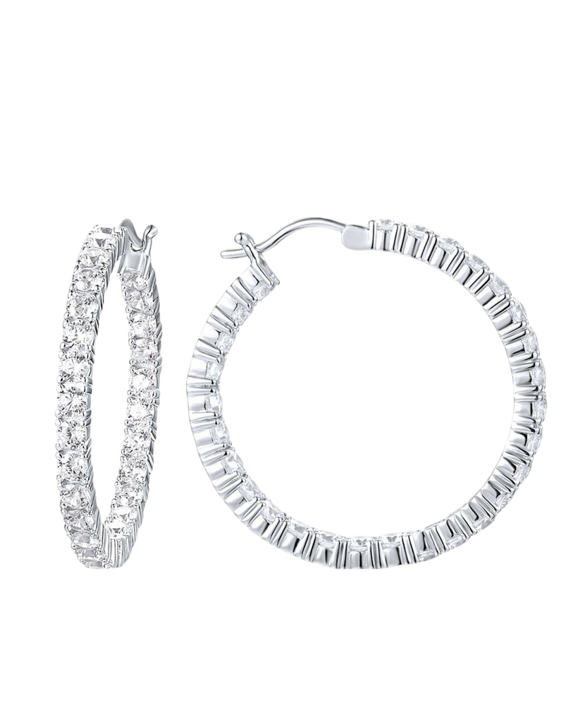 Sidabriniai auskarai su cirkoniais  - Goldinga