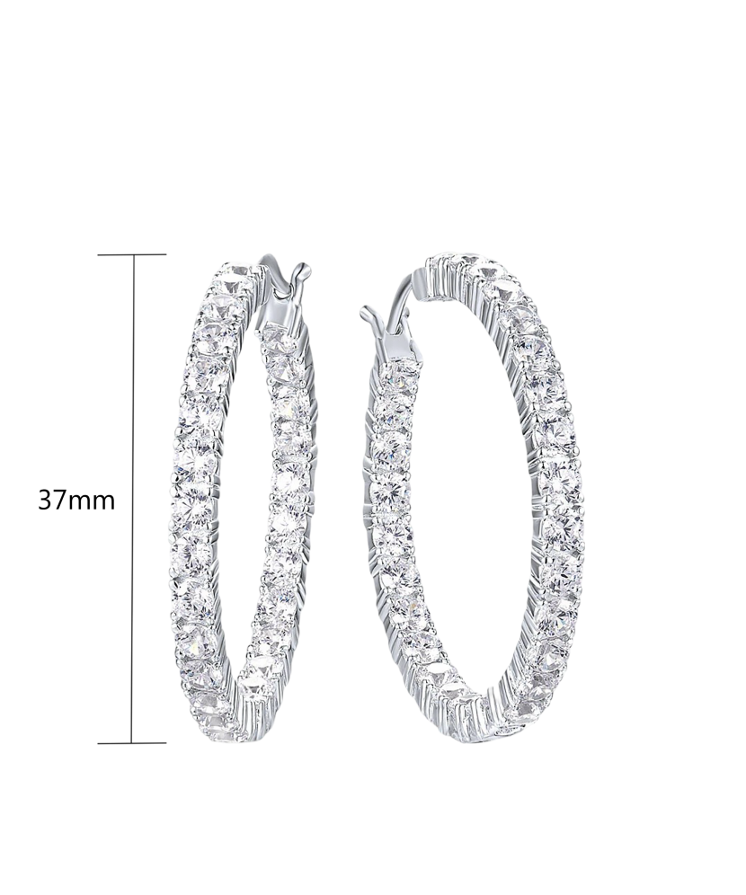 Sidabriniai auskarai su cirkoniais  - Goldinga