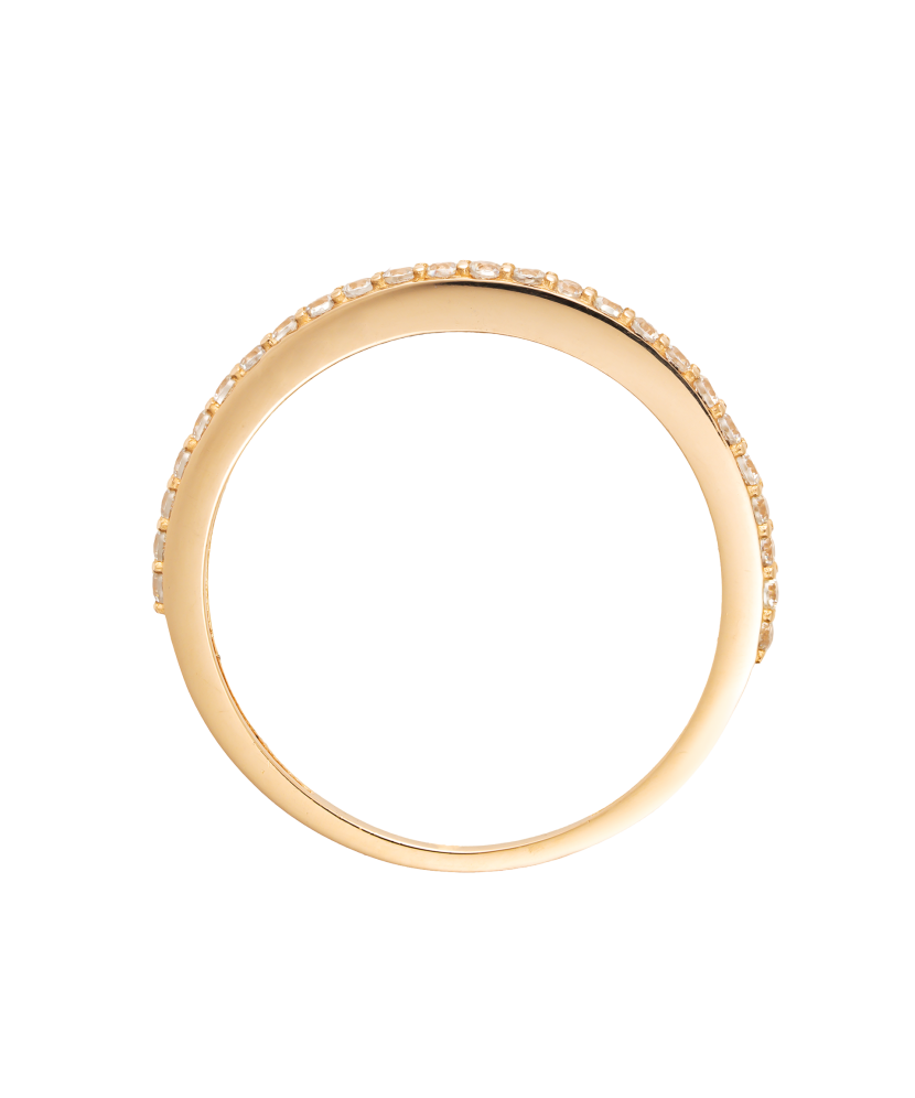 Auksinis žiedas su cirkoniais - Auksiniai žiedai - Goldinga