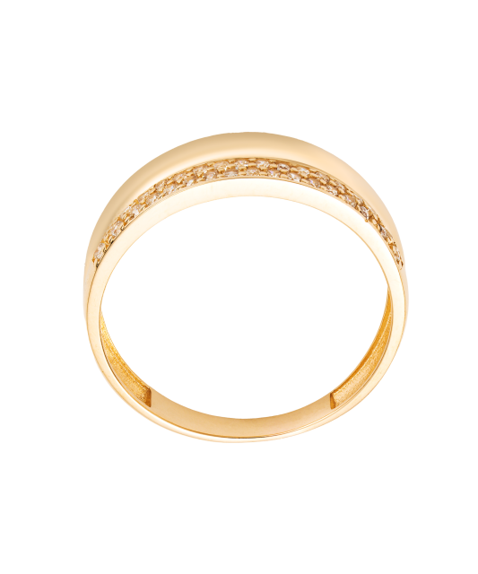 Auksinis žiedas su cirkoniais