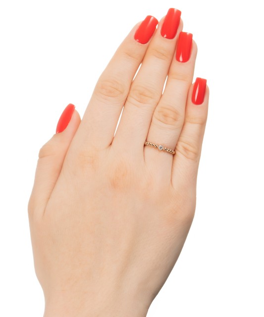 Auksinis žiedas su cirkoniu