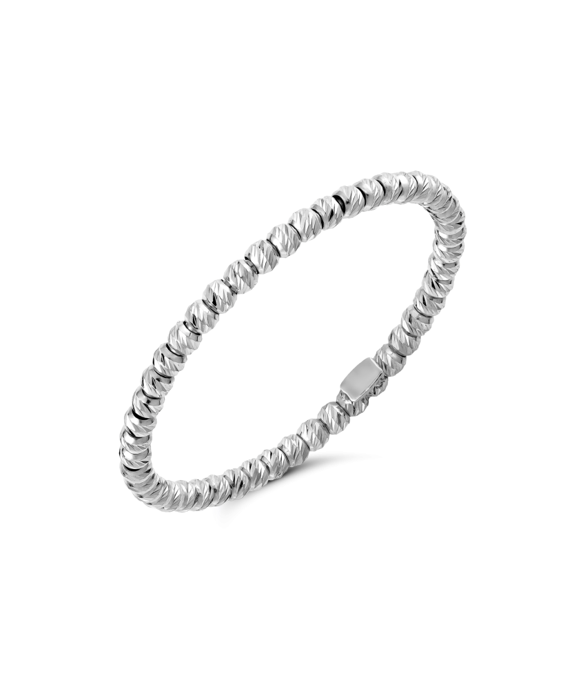 Balto aukso žiedas - Auksiniai žiedai - Goldinga