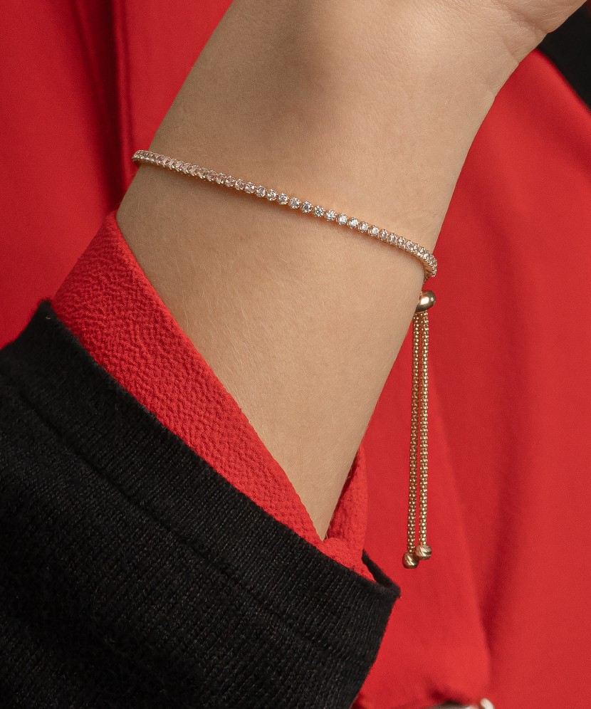 Auksinė apyrankė su cirkoniais