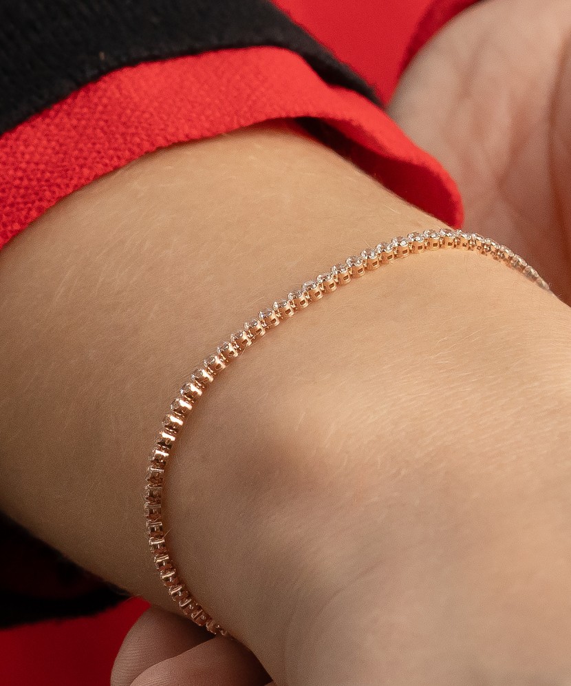 Auksinė apyrankė su cirkoniais