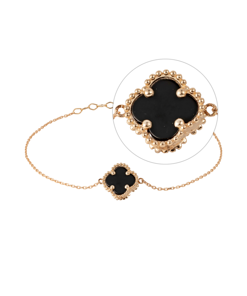 Auksinė apyrankė su emale