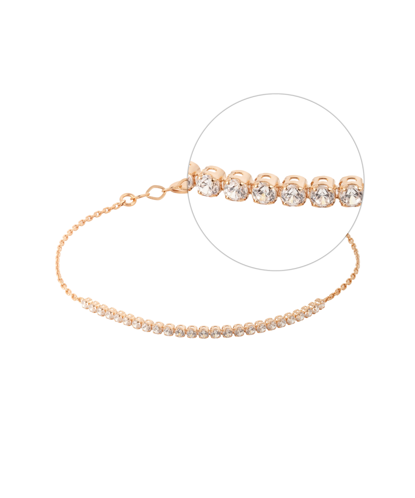 Auksinė apyrankė su cirkoniais