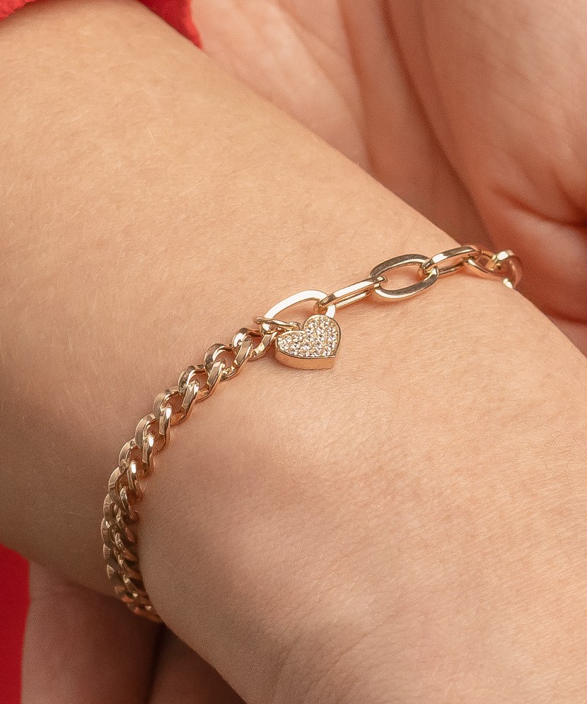 Auksinė apyrankė su cirkoniais