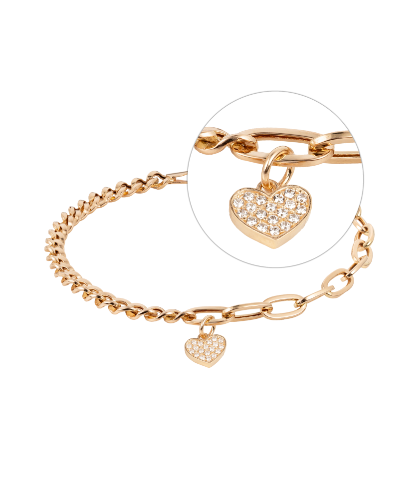 Auksinė apyrankė su cirkoniais