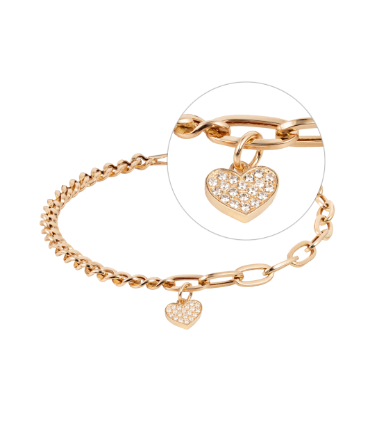 Auksinė apyrankė su cirkoniais