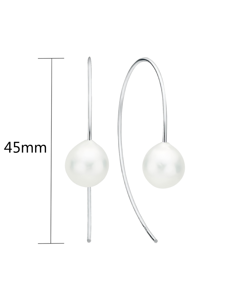 Sidabriniai auskarai su kasumi perlais - Auskarai su perlais - Goldinga