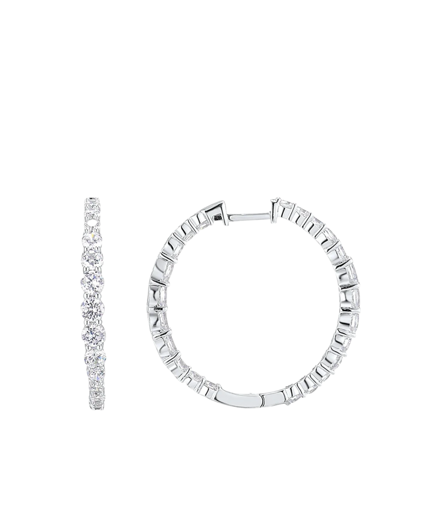 Sidabriniai auskarai su cirkoniais  - Goldinga