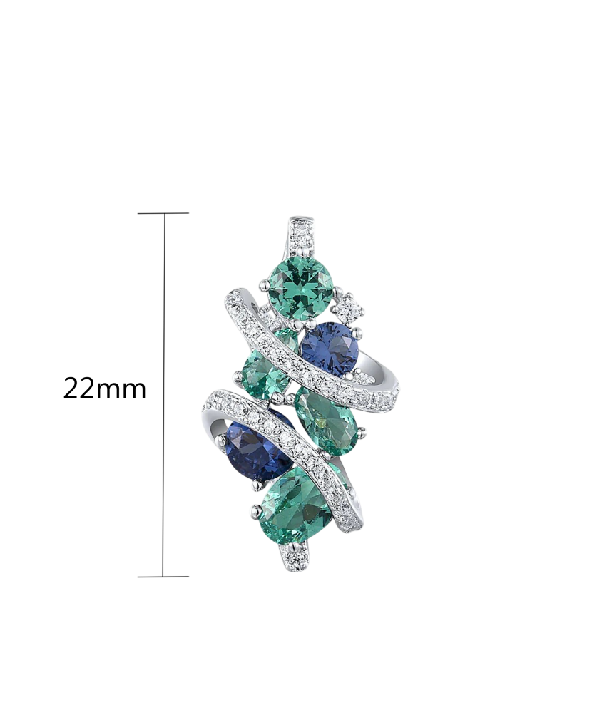 Sidabrinis pakabukas su špineliais ir cirkoniais  - Goldinga