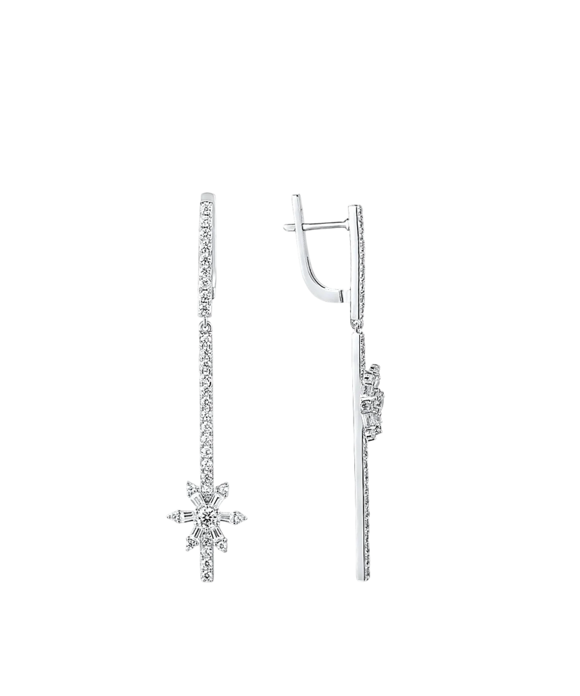 Sidabriniai auskarai su cirkoniais  - Goldinga