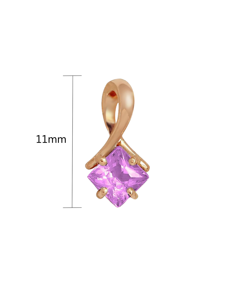 Auksinis pakabukas su ametistu