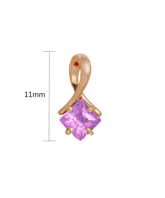Auksinis pakabukas su ametistu