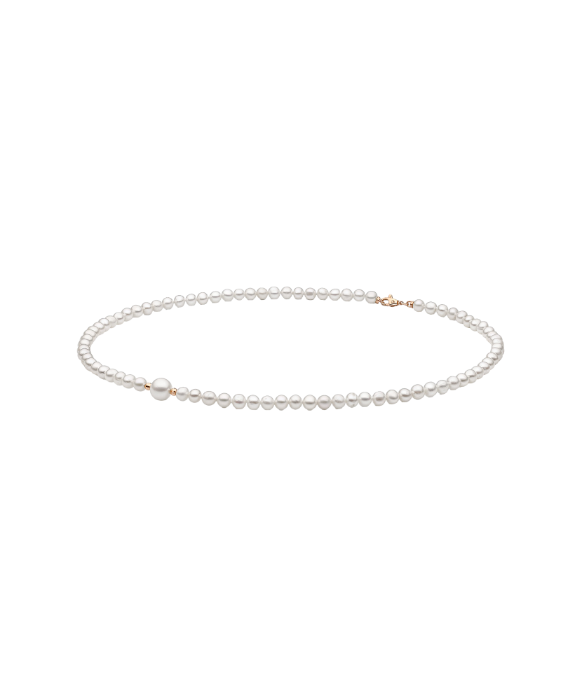 Perlų vėrinys su auksu - Perlų vėriniai - Goldinga