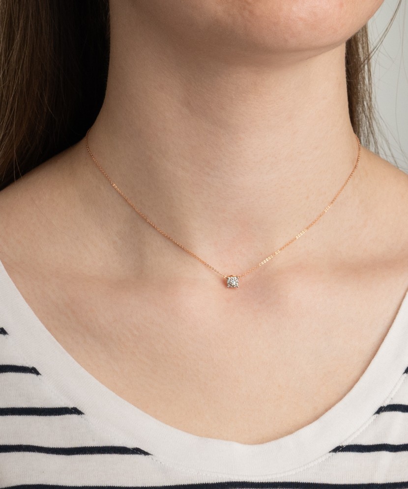 Auksinė Grandinėlė Su Deimantiniu Pakabuku - Auksinės grandinėlės su pakabukais - Goldinga