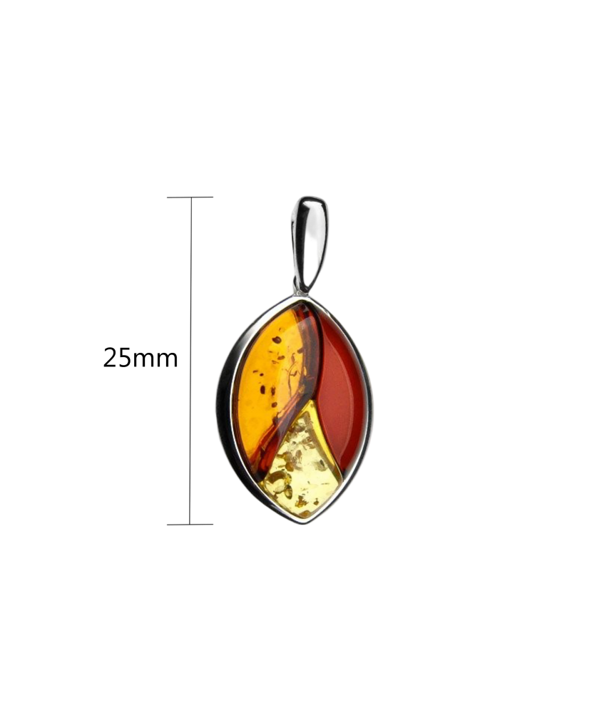Sidabrinis pakabukas su gintarais  - Goldinga