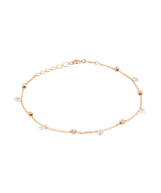 Auksinė apyrankė su cirkoniais - Auksinės apyrankės - Goldinga