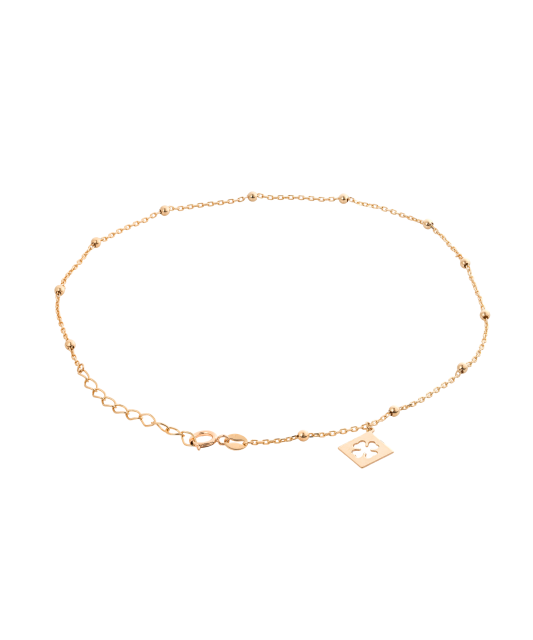 Auksinė grandinėlė ant kojos su pakabukais - Grandinėlės ant kojos - Goldinga