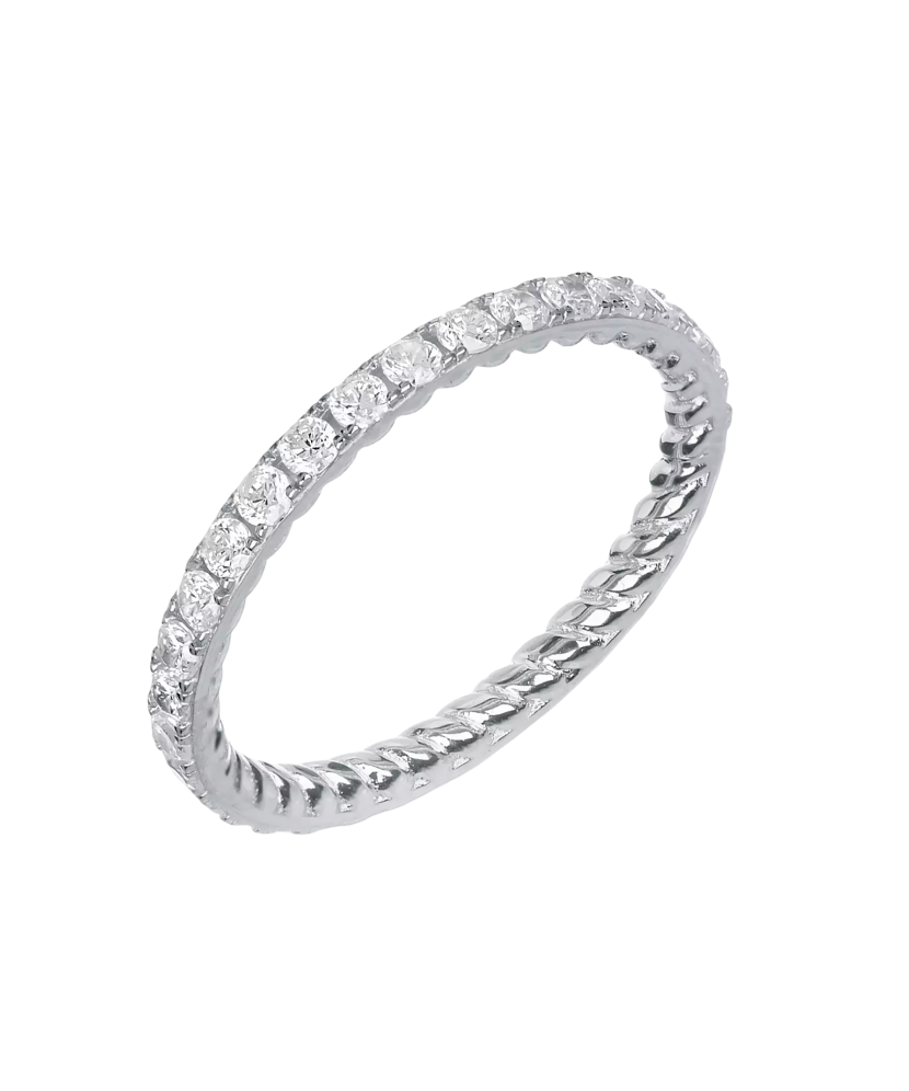 Sidabrinis žiedas su cirkoniais  - Goldinga