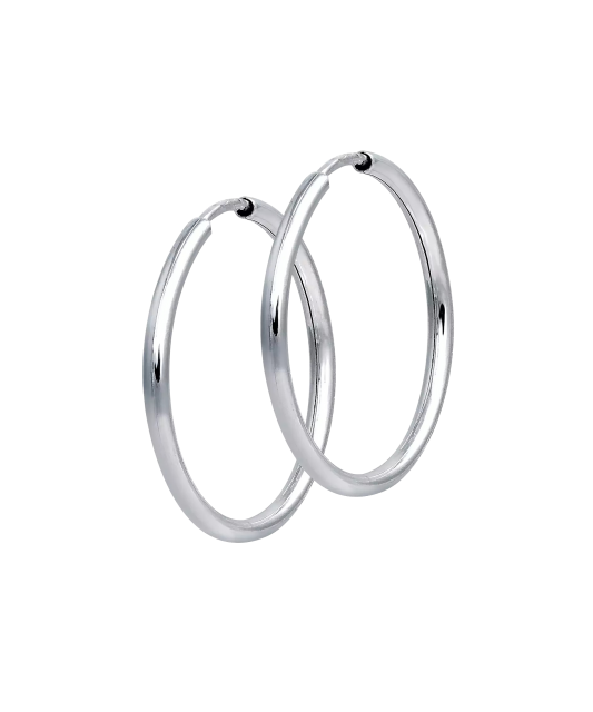 Sidabriniai auskarai rinkutės 20mm  - Goldinga