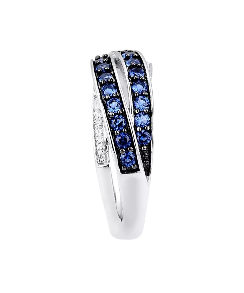 Sidabrinis žiedas su cirkoniais  - Goldinga