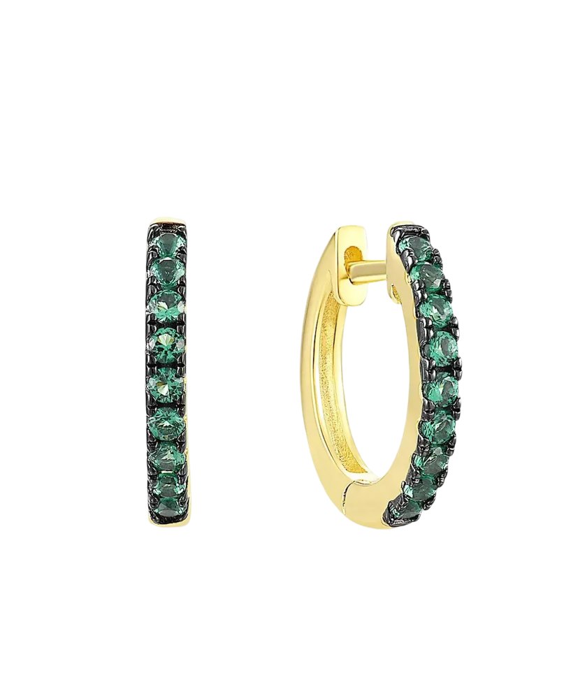 Paauksuoti Sidabriniai auskarai su špineliais