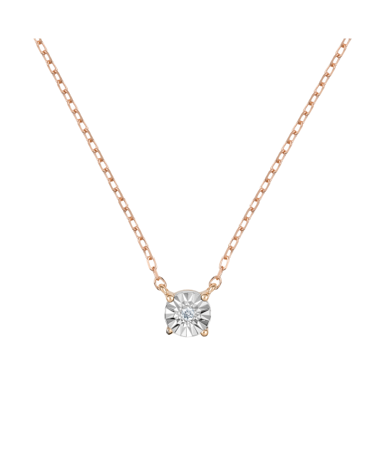 Auksinė Grandinėlė Su briliantiniu Pakabuku - Auksinės grandinėlės su pakabukais - Goldinga