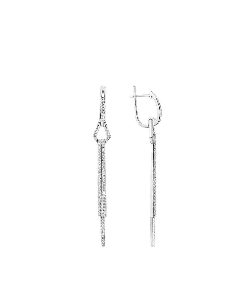 Sidabriniai auskarai su cirkoniais  - Goldinga