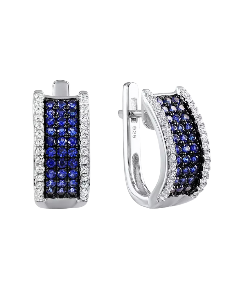 Sidabriniai auskarai su cirkoniais  - Goldinga