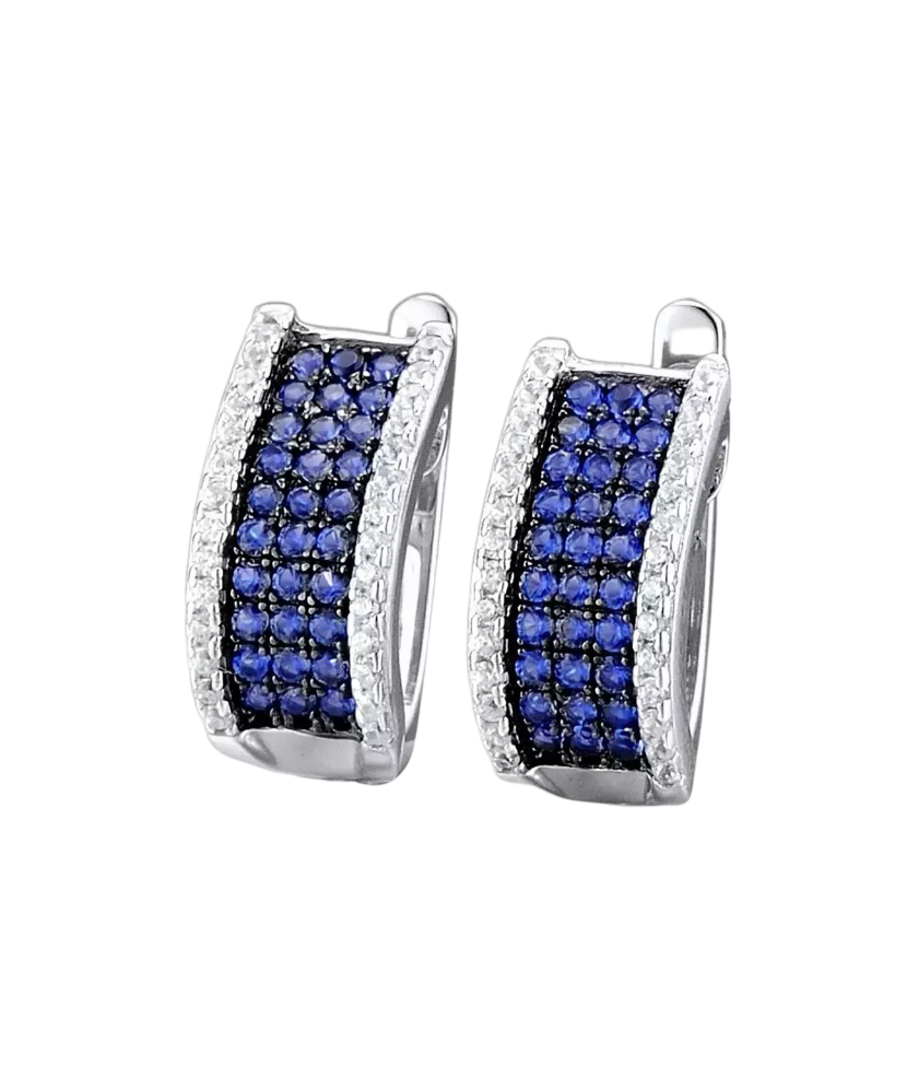 Sidabriniai auskarai su cirkoniais  - Goldinga