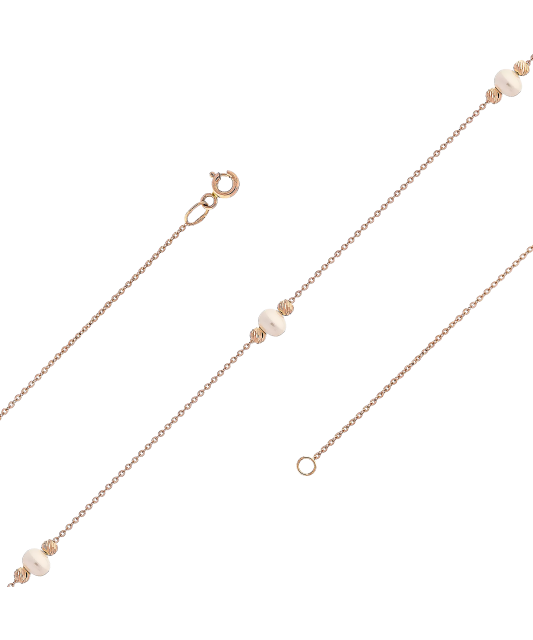 Auksinė grandinėlė su perlais  - Goldinga
