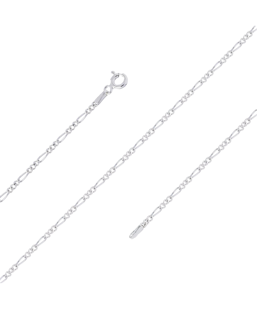 Sidabrinė Grandinėlė "Figaro" 1.2mm  - Goldinga