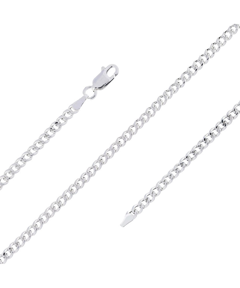 Sidabrinė Grandinėlė "Curb" 4.6mm  - Goldinga
