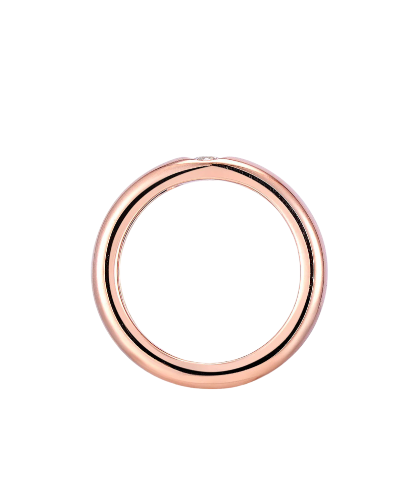 Sidabrinis paauksuotas žiedas su cirkoniu