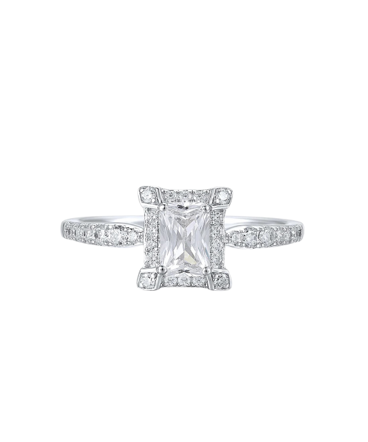 Sidabrinis žiedas su cirkoniais  - Goldinga