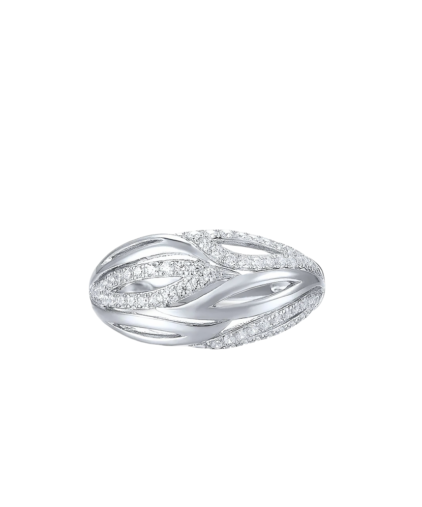 Sidabrinis žiedas su cirkoniais  - Goldinga