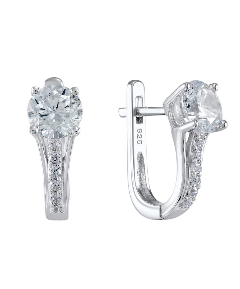 Sidabriniai auskarai su cirkoniais  - Goldinga