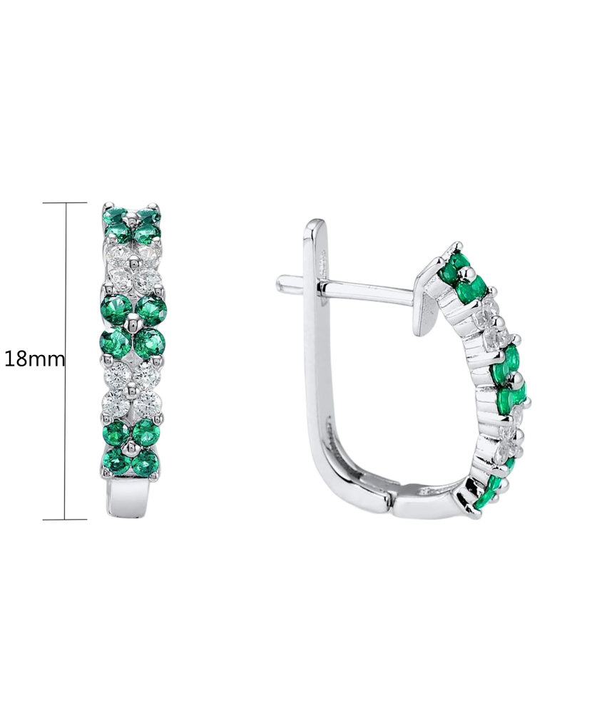 Sidabriniai auskarai su cirkoniais  - Goldinga