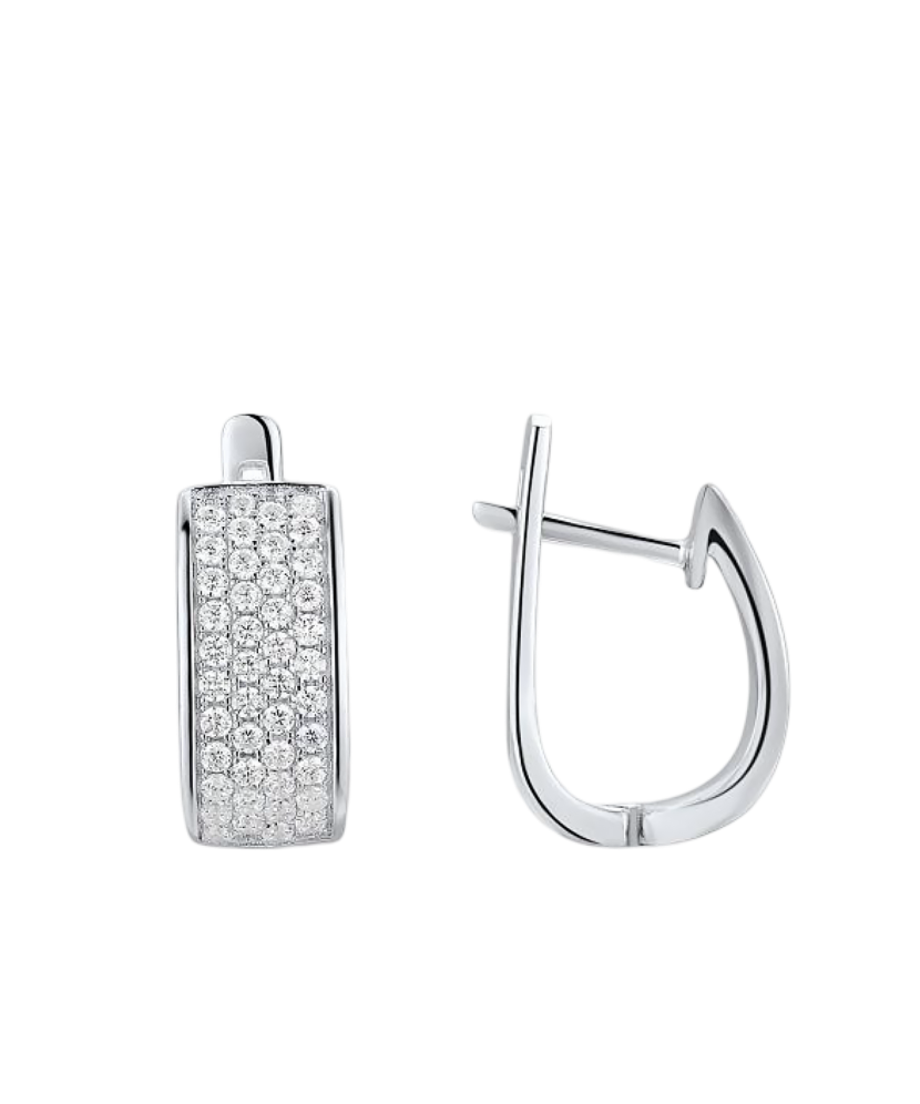 Sidabriniai auskarai su cirkoniais  - Goldinga